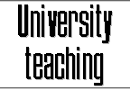University teaching