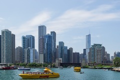 View from Navy Pier; Lake Point Tower (1969) at right