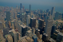 View from the Skydeck on the 103rd floor of Willis Tower