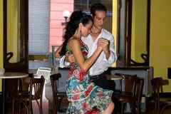 Argentine tango, café in Habana Vieja