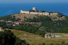 Castle of Platamon (10th century), site of ancient city of Heraklion, near Mt Olympus  