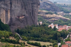 Scarves left by pilgrims at Monastery (in cave) of St. George Mandilas  