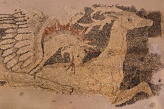 Gryphon attacking a stag  