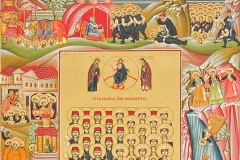 Church painting: martyrs of the Naousa holocaust  