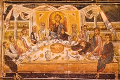 The Last Supper, wall painting in Agios Nikolaos  