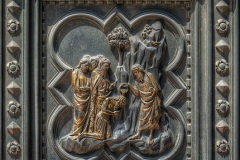 St. John Baptises, south doors of Battistero San Giovanni, by Andrea Pisano, 1330-36 