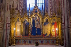 Polyptych altar by Giovanni del Biondo, ca. 1379, Cappella Velluti, Santa Croce 
