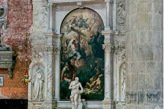 Zane altar in the Frari, with St. Jerome statue by Alessandro Vittoria, 1565 