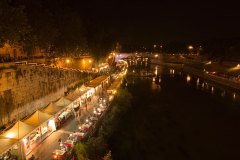 River Tiber at night